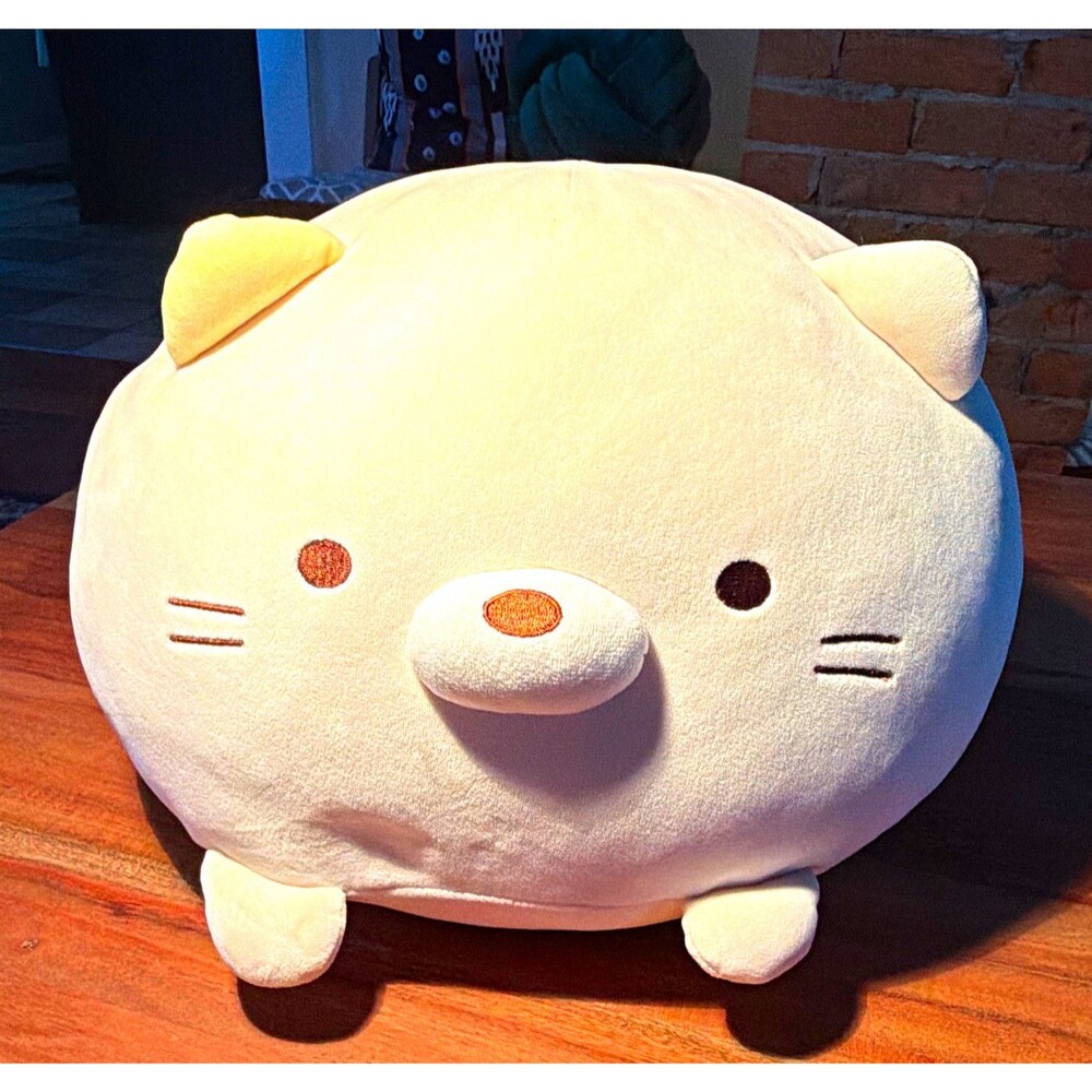 San-X Sumikko Gurashi White Cat Plush Surface Washable 2021 0-43-033503